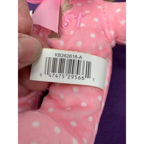 Celebrate Easter My First Easter Bunny Pink Brown 7 Inch Plush Rattle Stuffed An - Picture 7 of 10